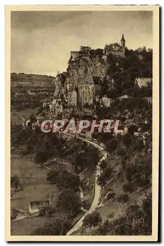 Cartes postales Rocamadour Vue Prise de la Route de L'Hospitalet