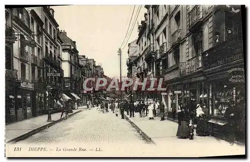 Cartes postales Dieppe La grande rue