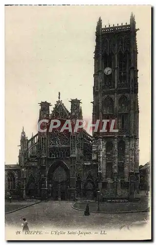 Cartes postales Dieppe L&#39Eglise Saint Jacques