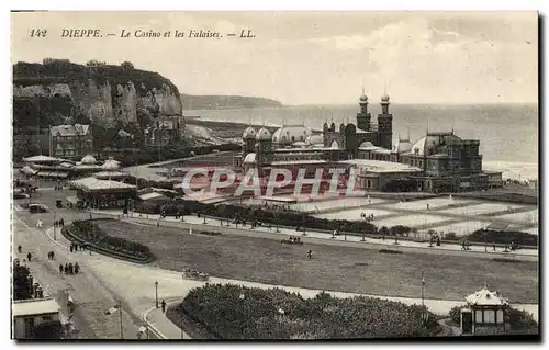 Ansichtskarte AK Dieppe Le Casino et les Falaises