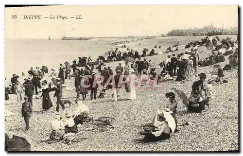 Cartes postales Dieppe La Plage