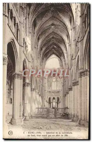 Ansichtskarte AK Reims Interieur de la Cathedrale Militaria