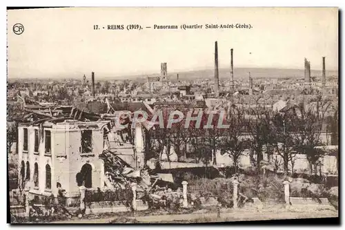 Cartes postales Reims Panorama Quartier Saint Andre Ceres Militaria