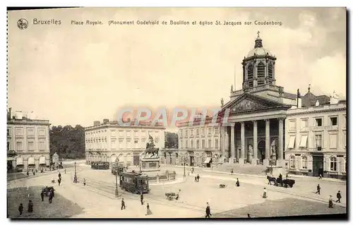 Cartes postales Bruxelles Place Royale