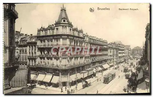 Cartes postales Bruxelles Boulevard Anspach