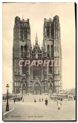 Cartes postales Bruxelles Eglise Ste Gudule