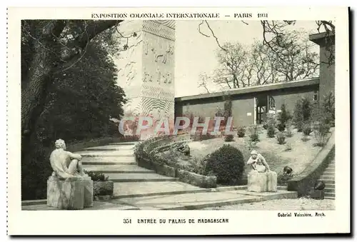 Ansichtskarte AK Exposition Coloniale Internationale Paris 1931 Entree du palais de Madagascar