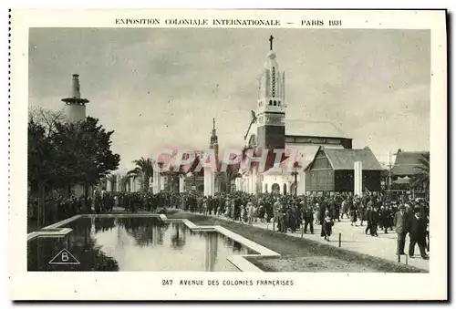 Ansichtskarte AK Exposition Coloniale Internationale Paris 19231 Avenue des Colonies Francaises