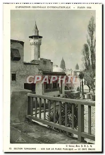 Ansichtskarte AK Exposition Coloniale Internationale Paris 1931 Section tunisienne Vue sur la place publique Le c