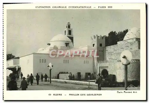 Cartes postales Exposition Coloniale Internationale Paris 1931 Algerie PAvillon Cote Sud Algerien