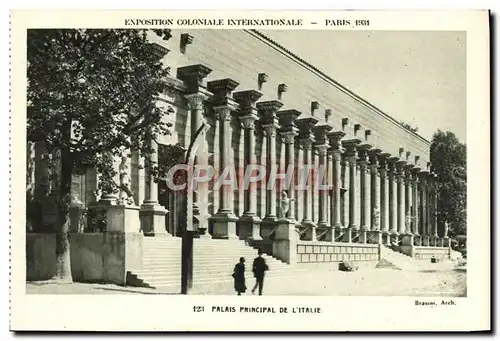 Ansichtskarte AK Exposition Coloniale Internationale Paris 1931 Palais principal de l&#39Italie