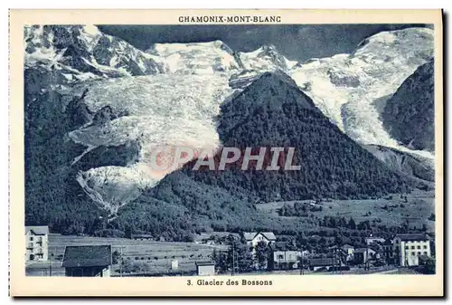 Cartes postales Chamonix Mont Blanc Glacier des Bossons