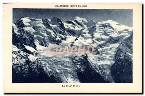 Cartes postales Chamonix Mont Blanc