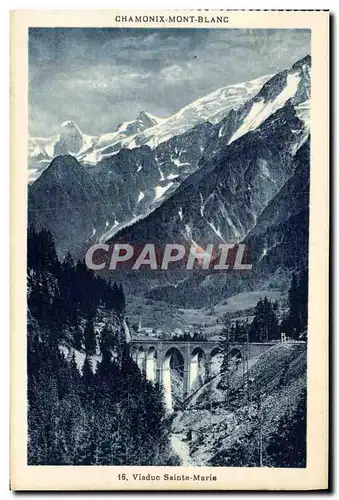 Cartes postales Chamonix Mont Blanc Viaduc Sainte Marie