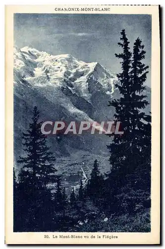 Cartes postales Chamonix Mont Blanc vu de la Flegere