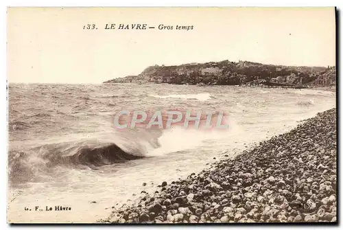 Ansichtskarte AK Le Havre Gros temps