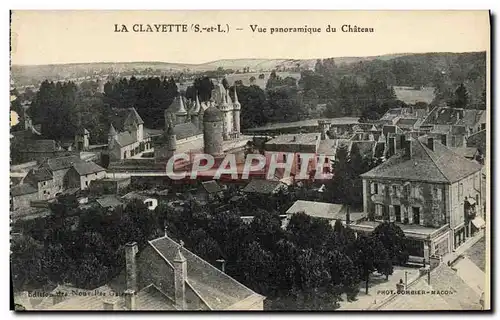 Cartes postales La Clayette Vue Panoramique du Chateau