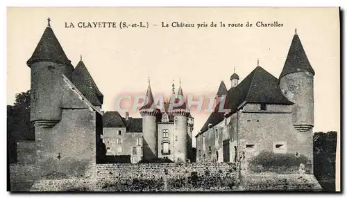 Cartes postales La Clayette Le Chateau pris de la route de Charolles