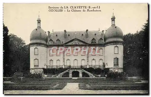 Ansichtskarte AK Environs de La Clayette Ozolles Le Chateau de Rambuteau