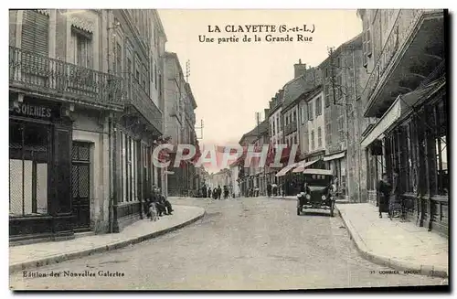 Ansichtskarte AK La Clayette Une partie de la Grand Rue