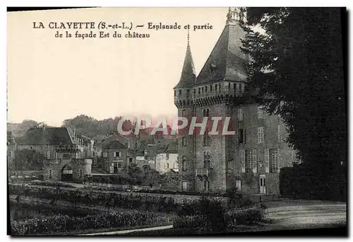 Ansichtskarte AK La Clayette Esplanade et partie de la facade Est du Chateau