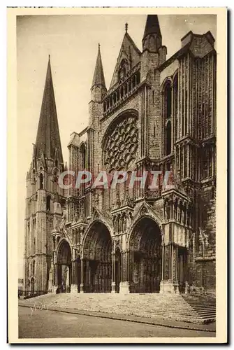 Ansichtskarte AK Chartres La Portail Sud et la Vieille Tour