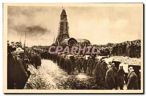 Ansichtskarte AK Douaumont Translation solennelle des restes de nos Heros le 18 Septembre 1927 Militaria