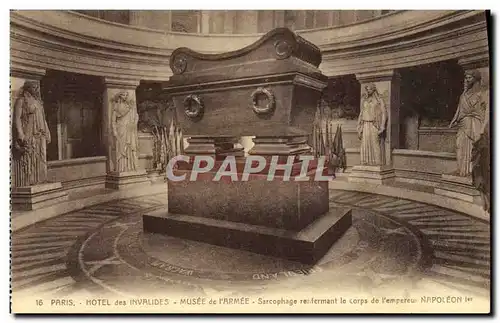 Ansichtskarte AK Paris Hotel des Invalides Musee de l&#39Armee Sarcophage Napoleon 1er