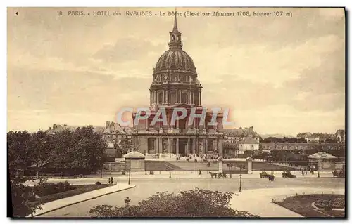 Cartes postales Paris Hotel des Invalides Le Dome