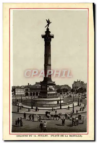 Ansichtskarte AK Colonne du Juillet Place de la Bastille Paris