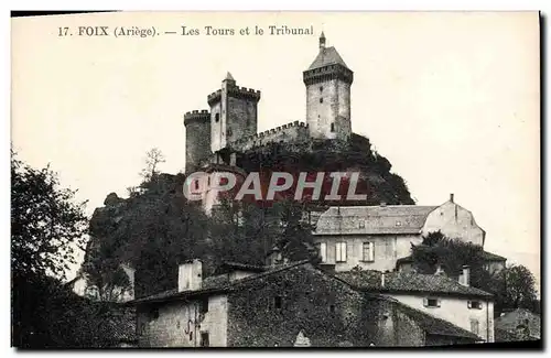 Cartes postales Foix Les Tours et le Tribunal