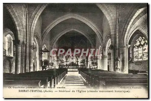 Cartes postales Rosnay l'Hopital Interieur de l'Eglise