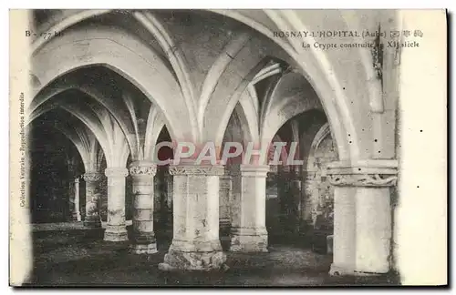 Cartes postales Rosnay l'Hopital La crypte