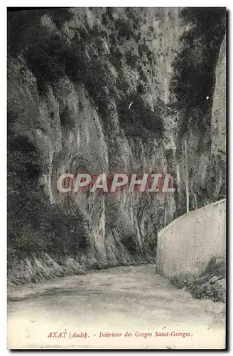 Cartes postales Axat Interieur des Gorges Saint Georges