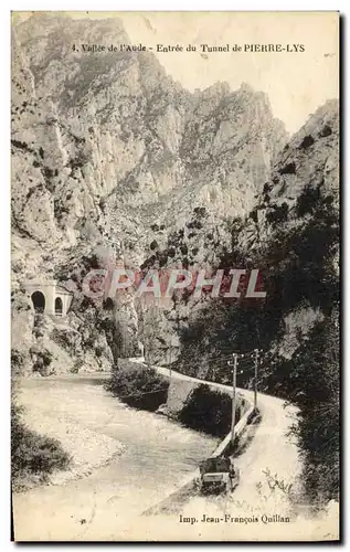 Cartes postales Vallee de l&#39Aude Entree du Tunnel de Pierre Lys