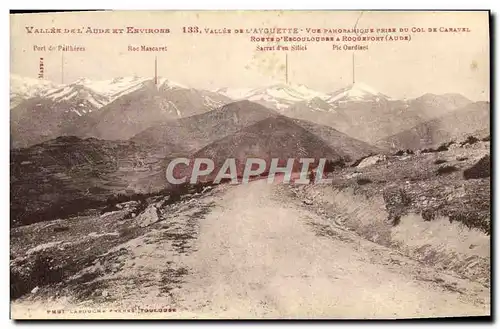 Cartes postales Vallee de l&#39Ayguette Vue panoramique du col de Caravel Poste d&#39Escouloube a Roqefort