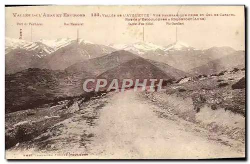 Cartes postales Vallee de l'Ayguette Vue panoramique du col de Caravel Poste d'Escouloube a Roqefort