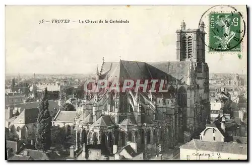 Ansichtskarte AK Troyes Le Chevet de la Cathedrale