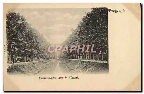 Cartes postales Troyes Promenades sur le Canal