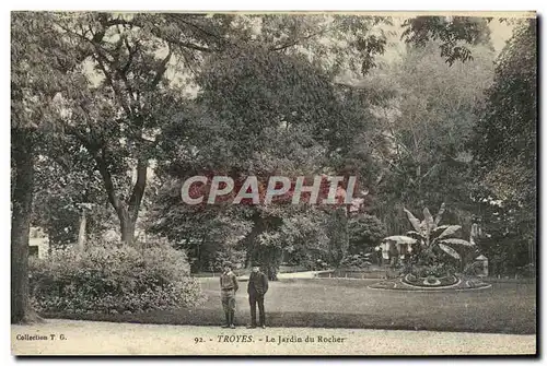 Ansichtskarte AK Troyes Le Jardin du Rocher