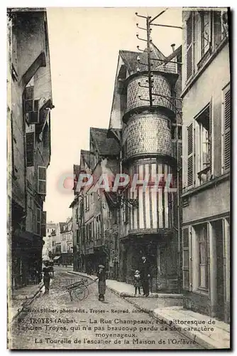 Cartes postales Troyes La Rue Champeaux