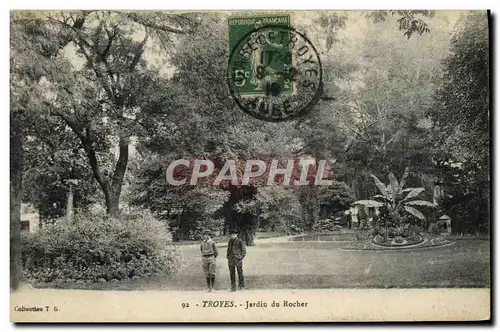 Cartes postales Troyes Jardin du Rocher
