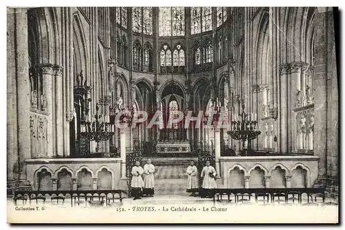 Cartes postales Troyes La Cathedrale Le Choeur