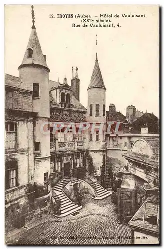 Cartes postales Troyes Hotel de Vauluisant