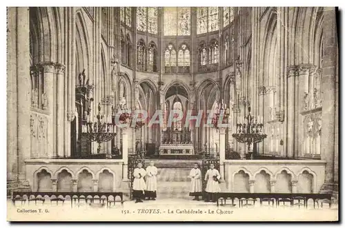 Ansichtskarte AK Troyes La Cathedrale Le Choeur