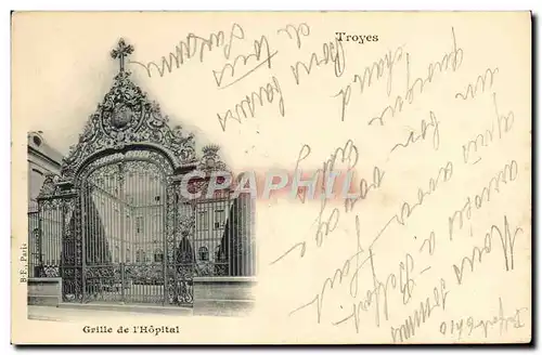Cartes postales Troyes Grille de l&#39Hopital