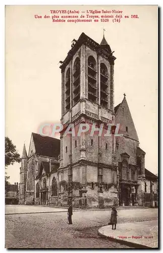 Ansichtskarte AK Troyes L&#39Eglise Saint Nixier