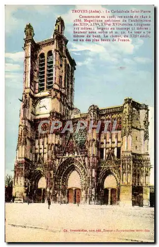 Cartes postales Troyes La Cathedrale Saint Pierre