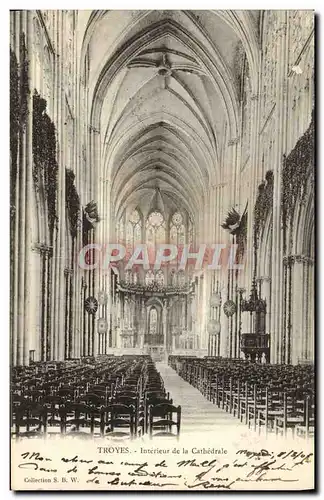 Ansichtskarte AK Troyes Interieur de la Cathedrale