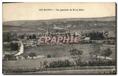 Cartes postales Les Riceys Vue generale de Ricey Haut